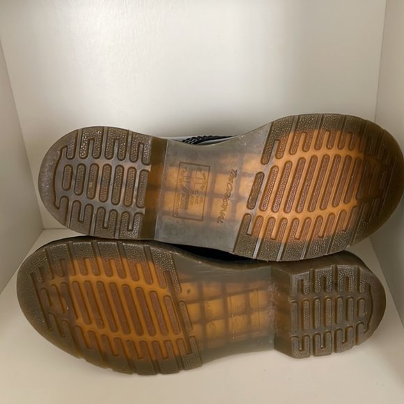 Dr. Martens 1460 Patent Leather Lace Up Combat Boots in Black - Picture 9 of 10